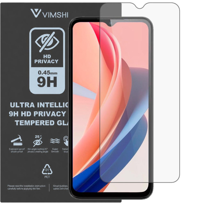 Протиударна захисна плівка антишпигун Vimshi Ultra 9H Privacy Flex для Oukitel C31 Pro