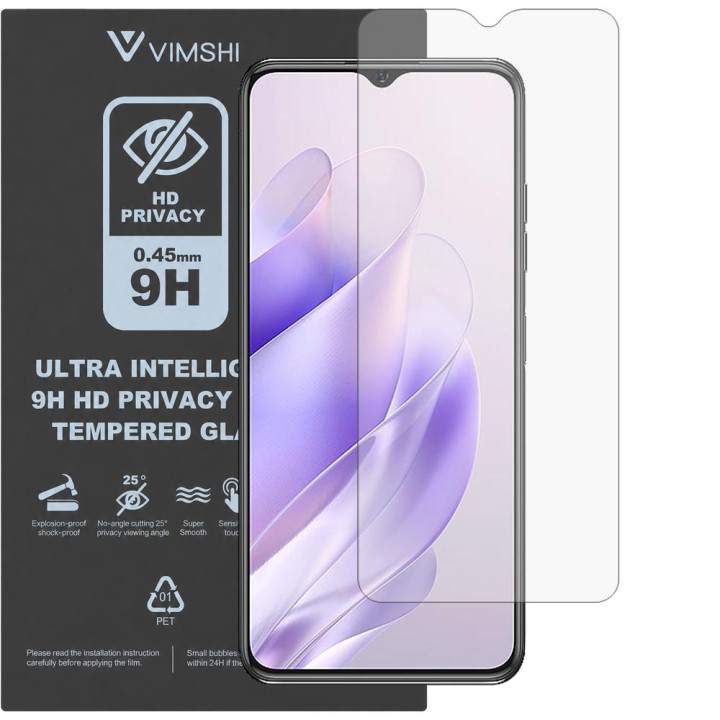 Протиударна захисна плівка антишпигун Vimshi Ultra 9H Privacy Flex для Oukitel C3