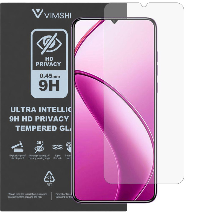 Противоударная защитная пленка антишпион Vimshi Ultra 9H Privacy Flex для Oukitel C53