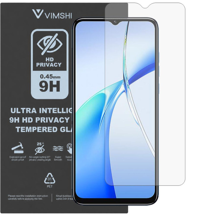 Протиударна захисна плівка антишпигун Vimshi Ultra 9H Privacy Flex для Oukitel C57s