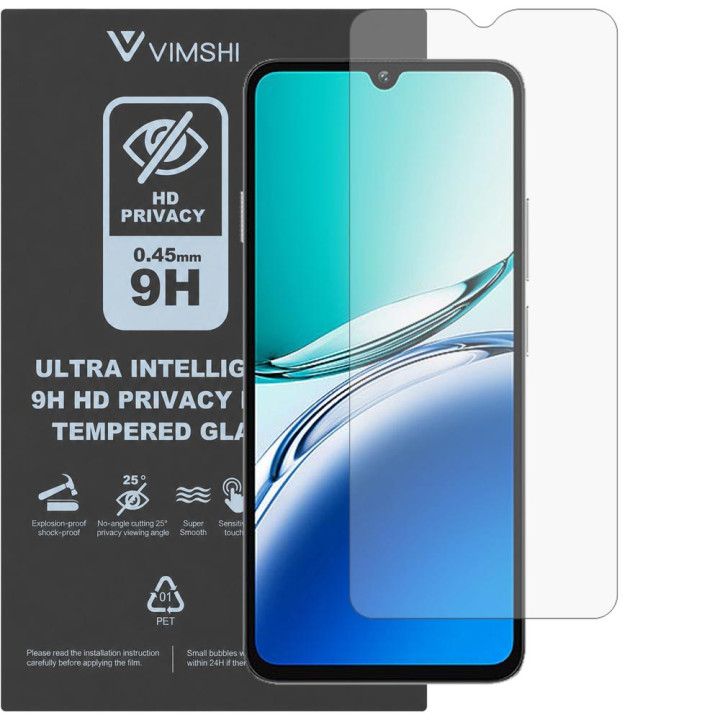 Противоударная защитная пленка антишпион Vimshi Ultra 9H Privacy Flex для Oukitel C59 Pro