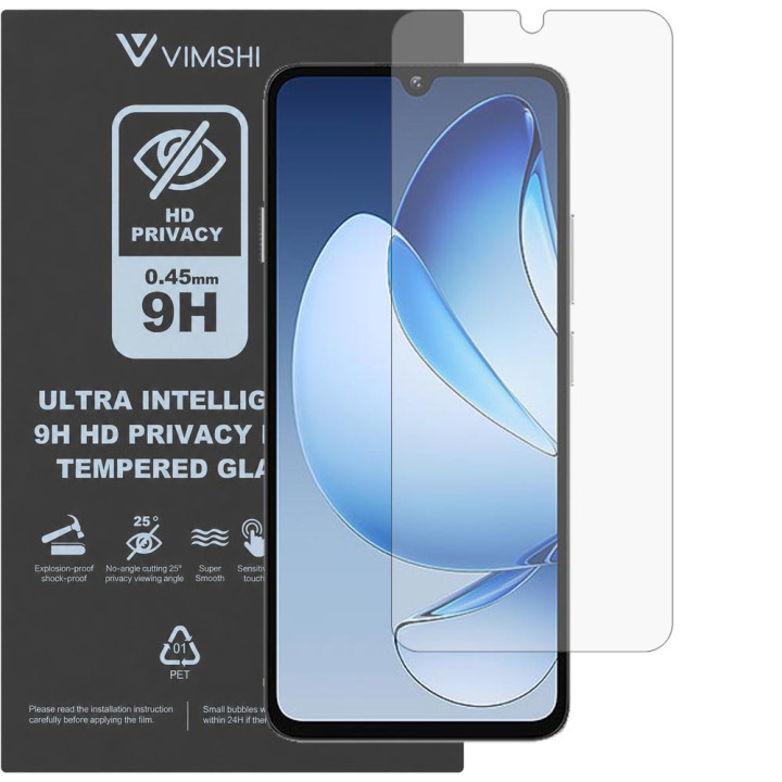 Протиударна захисна плівка антишпигун Vimshi Ultra 9H Privacy Flex для Oukitel C6
