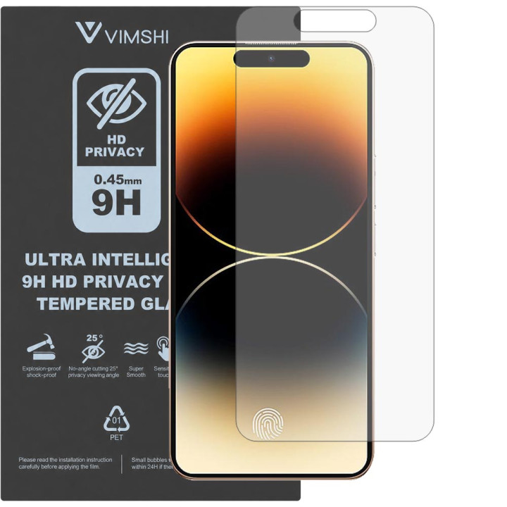 Протиударна захисна плівка антишпигун Vimshi Ultra 9H Privacy Flex для Oukitel P1 Pro