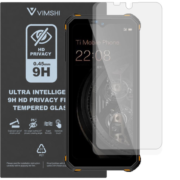 Протиударна захисна плівка антишпигун Vimshi Ultra 9H Privacy Flex для Oukitel WP15