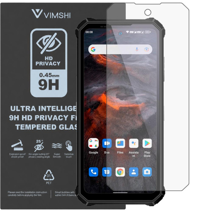 Протиударна захисна плівка антишпигун Vimshi Ultra 9H Privacy Flex для Oukitel WP19 Pro