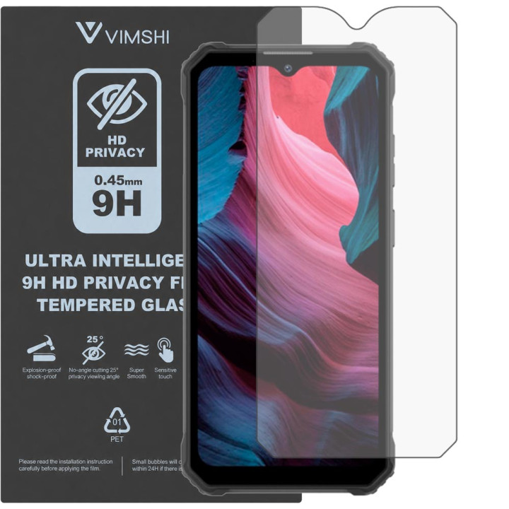 Протиударна захисна плівка антишпигун Vimshi Ultra 9H Privacy Flex для Oukitel WP23 Pro