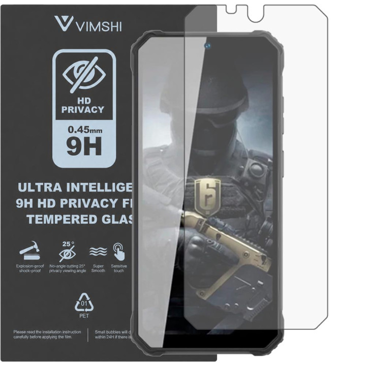Протиударна захисна плівка антишпигун Vimshi Ultra 9H Privacy Flex для Oukitel WP21 Ultra