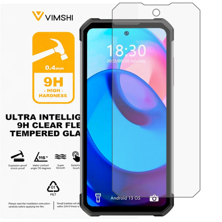 Противоударная защитная пленка Vimshi Ultra 9H Clear Flex для Oukitel WP27