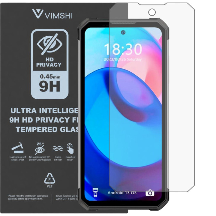 Протиударна захисна плівка антишпигун Vimshi Ultra 9H Privacy Flex для Oukitel WP27