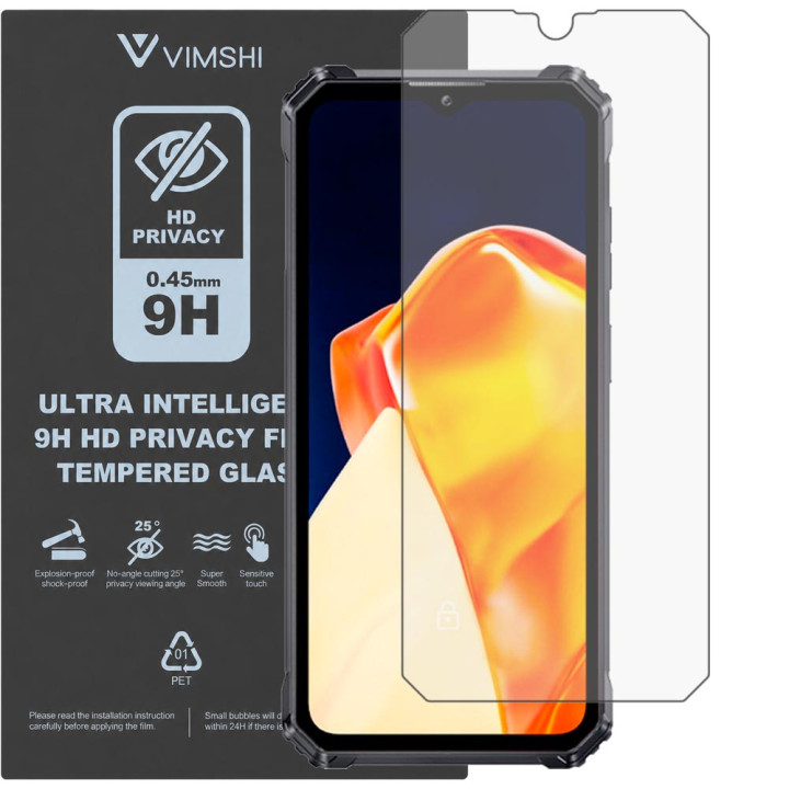 Протиударна захисна плівка антишпигун Vimshi Ultra 9H Privacy Flex для Oukitel WP28E