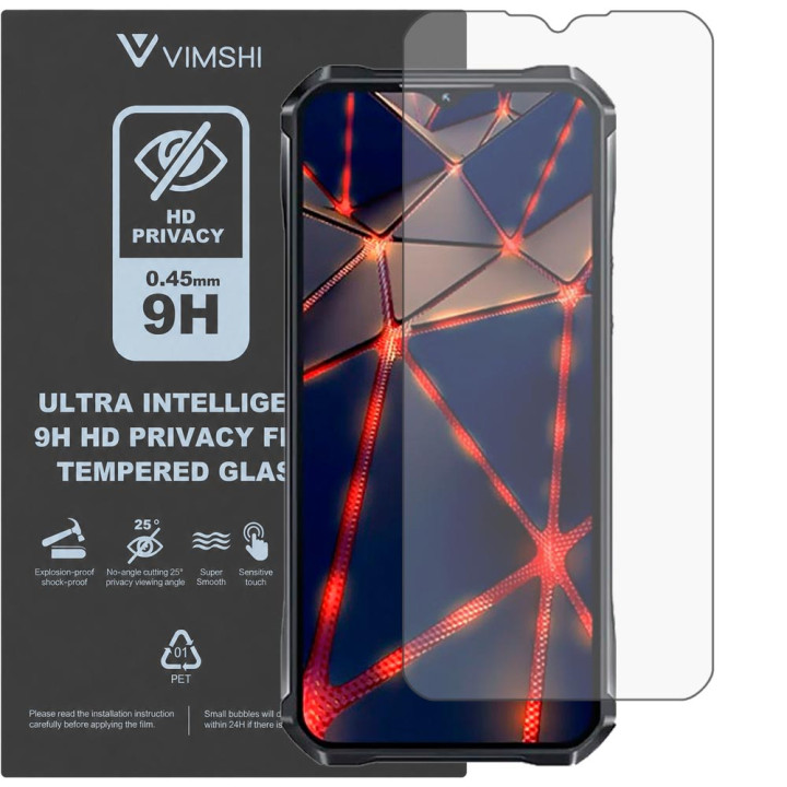 Противоударная защитная пленка антишпион Vimshi Ultra 9H Privacy Flex для Oukitel WP33 Pro