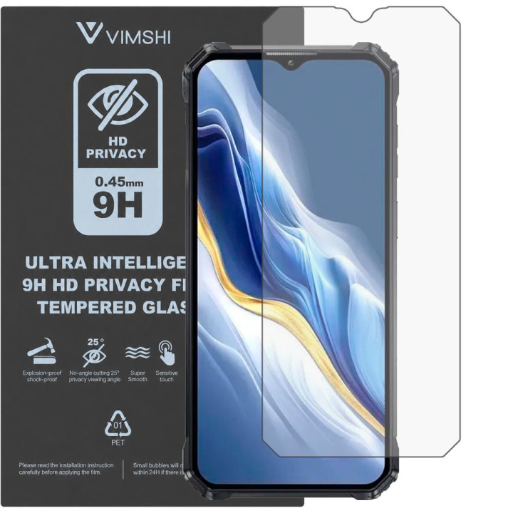 Протиударна захисна плівка антишпигун Vimshi Ultra 9H Privacy Flex для Oukitel WP36