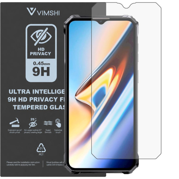 Протиударна захисна плівка антишпигун Vimshi Ultra 9H Privacy Flex для Oukitel WP38