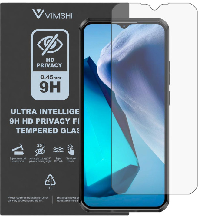 Противоударная защитная пленка антишпион Vimshi Ultra 9H Privacy Flex для Oukitel WP50