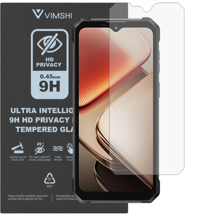 Противоударная защитная пленка антишпион Vimshi Ultra 9H Privacy Flex для Oukitel WP53