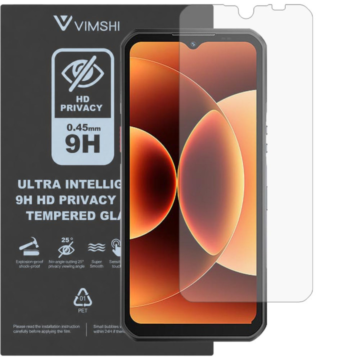Противоударная защитная пленка антишпион Vimshi Ultra 9H Privacy Flex для Oukitel WP55 S