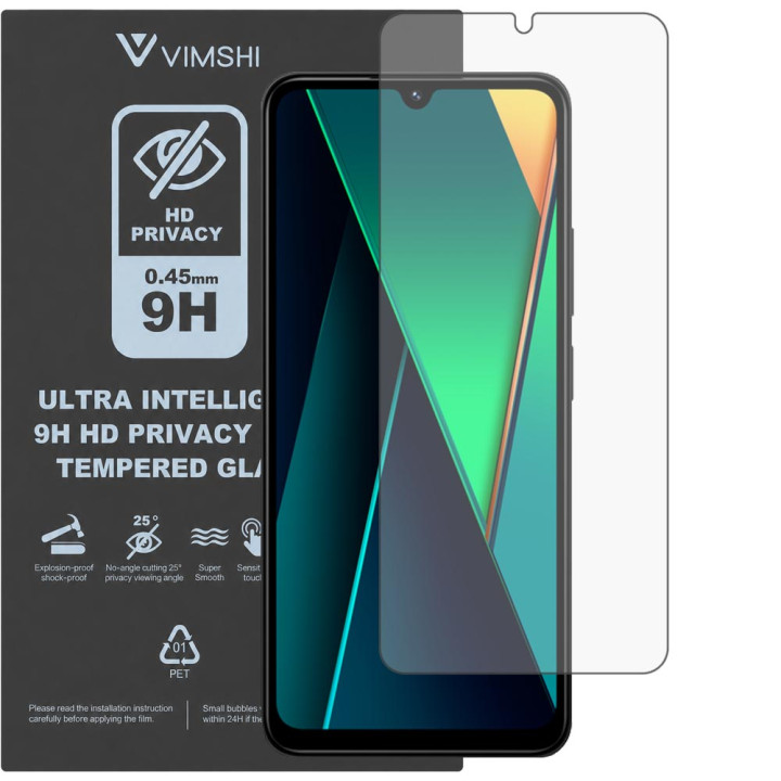 Протиударна захисна плівка антишпигун Vimshi Ultra 9H Privacy Flex для POCO C75