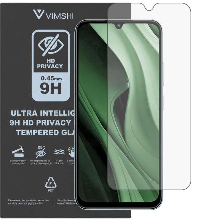Противоударная защитная пленка антишпион Vimshi Ultra 9H Privacy Flex для POCO C85