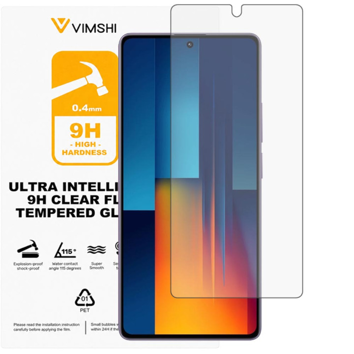 Протиударна захисна плівка Vimshi Ultra 9H Clear Flex для POCO M6 Pro