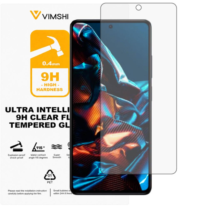 Протиударна захисна плівка Vimshi Ultra 9H Clear Flex для POCO X5 Pro