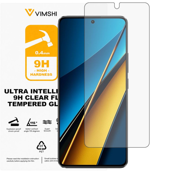 Протиударна захисна плівка Vimshi Ultra 9H Clear Flex для POCO X6
