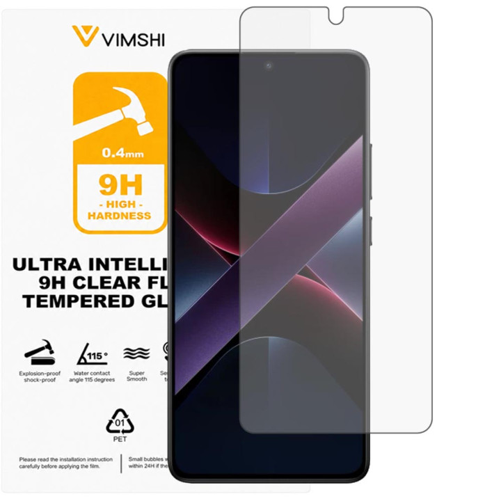 Протиударна захисна плівка Vimshi Ultra 9H Clear Flex для POCO X7 Pro