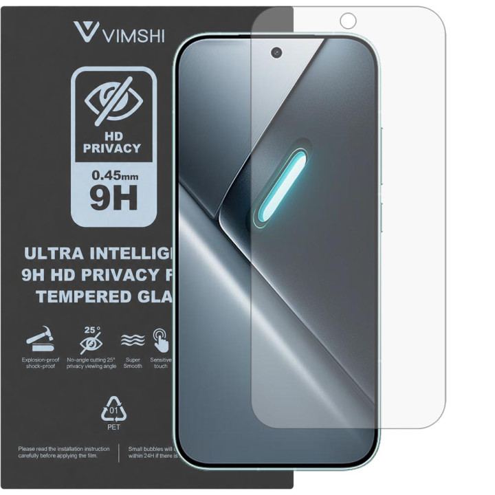 Протиударна захисна плівка антишпигун Vimshi Ultra 9H Privacy Flex для POCO X8 Pro