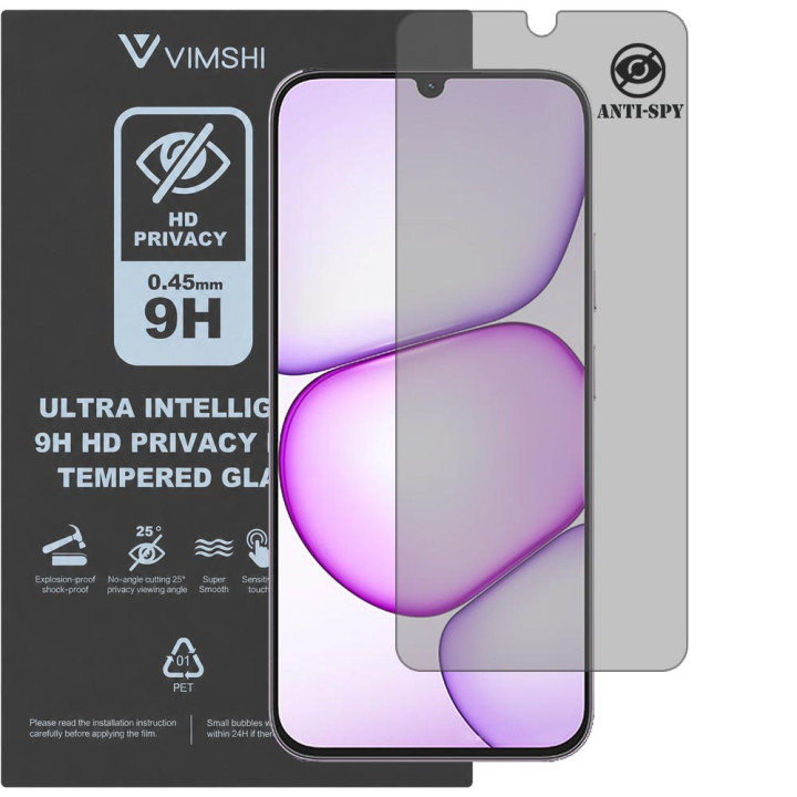 Протиударна захисна плівка антишпигун Vimshi Ultra 9H Privacy Flex для realme C100i