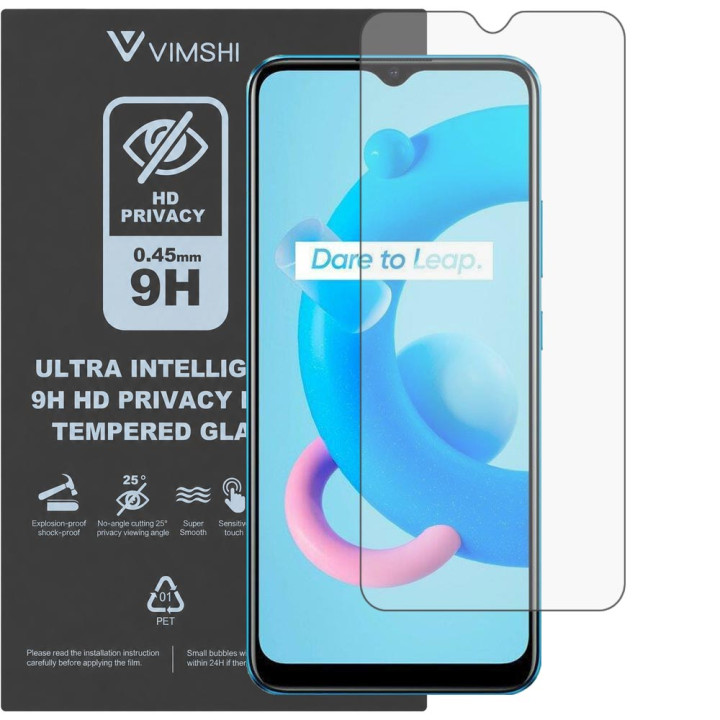 Протиударна захисна плівка антишпигун Vimshi Ultra 9H Privacy Flex для realme C11 2021