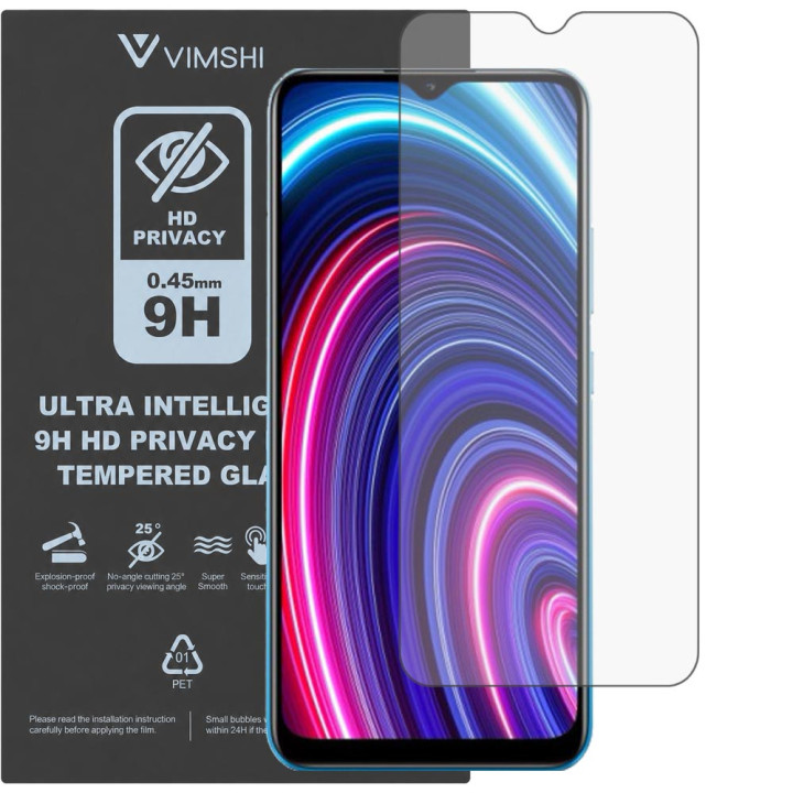 Протиударна захисна плівка антишпигун Vimshi Ultra 9H Privacy Flex для realme C25Y