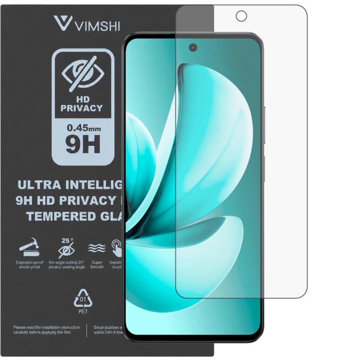 Протиударна захисна плівка антишпигун Vimshi Ultra 9H Privacy Flex для realme C71