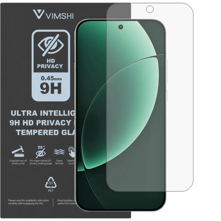 Противоударная защитная пленка антишпион Vimshi Ultra 9H Privacy Flex для realme GT 8 Pro