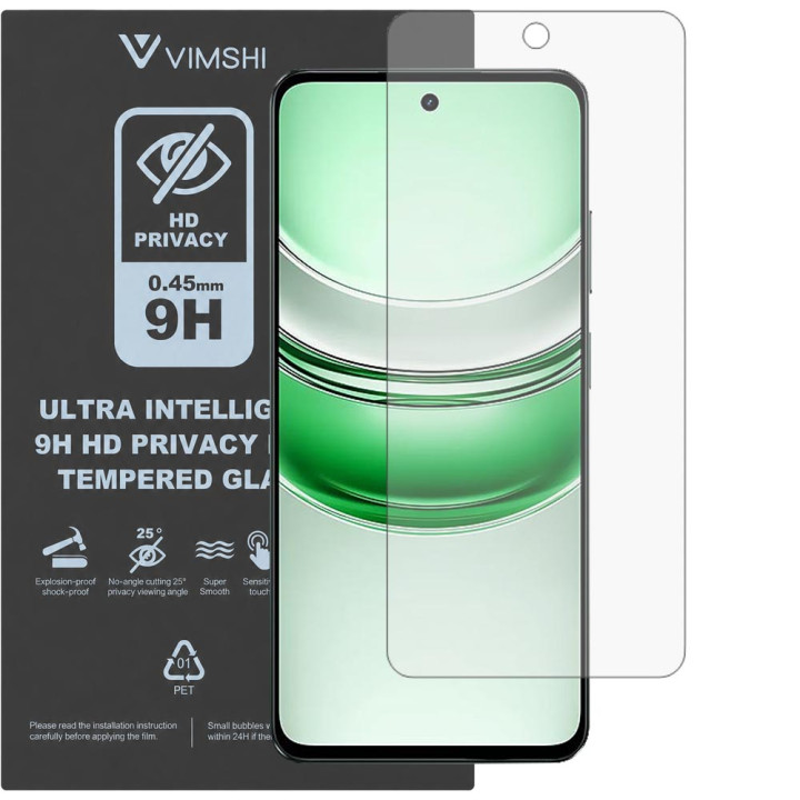 Протиударна захисна плівка антишпигун Vimshi Ultra 9H Privacy Flex для realme P3 Lite