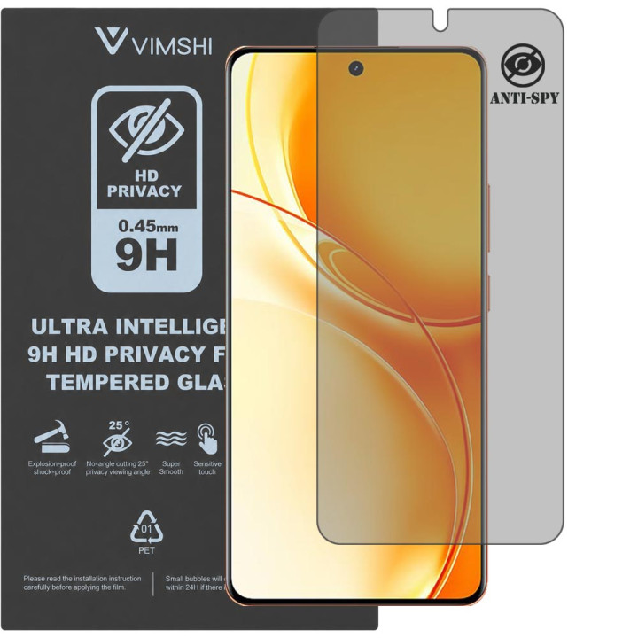 Протиударна захисна плівка антишпигун Vimshi Ultra 9H Privacy Flex для realme P4 Power 5G