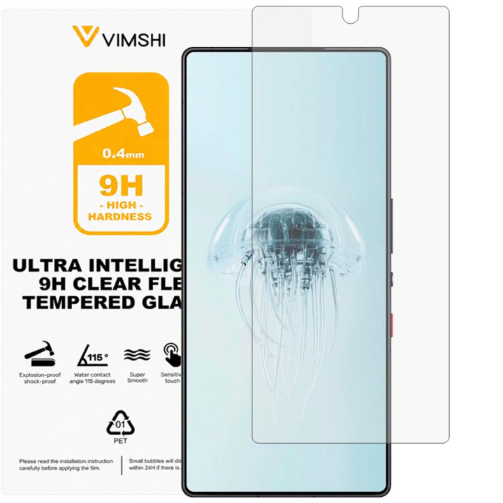 Противоударная защитная пленка Vimshi Ultra 9H Clear Flex для ZTE REDMAGIC 10 Pro
