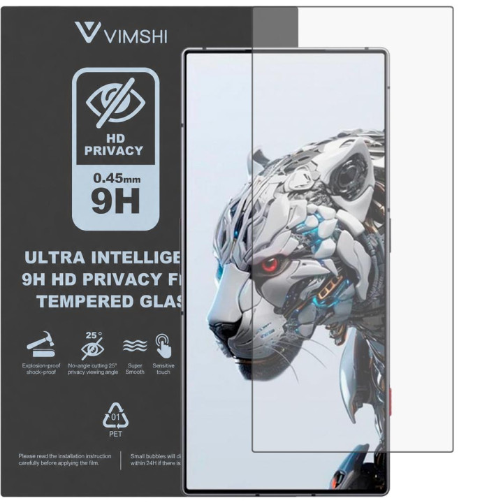 Протиударна захисна плівка антишпигун Vimshi Ultra 9H Privacy Flex для ZTE REDMAGIC 8S Pro