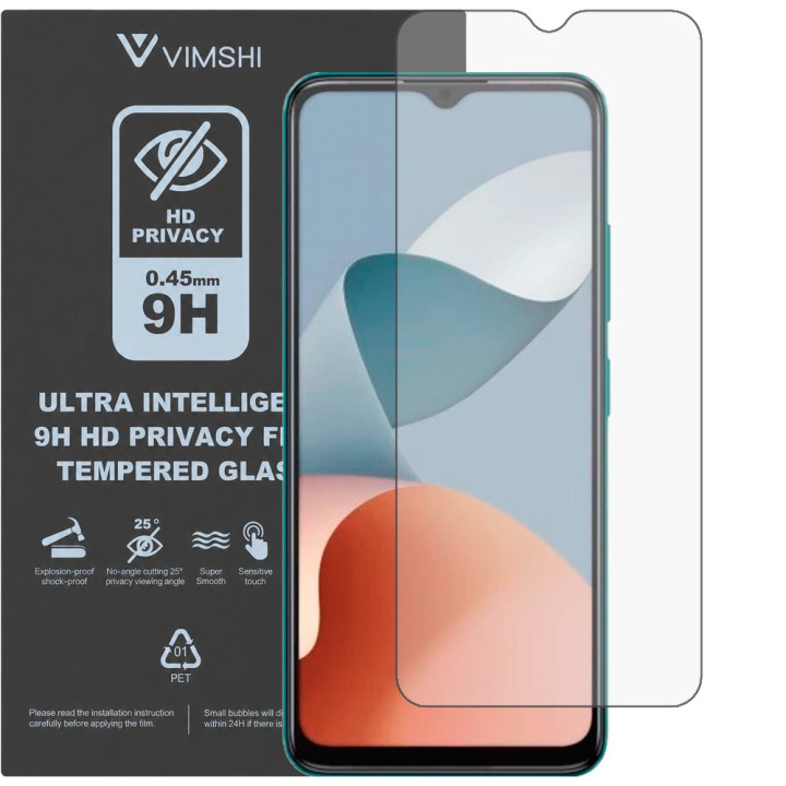 Протиударна захисна плівка антишпигун Vimshi Ultra 9H Privacy Flex для ZTE Blade A34