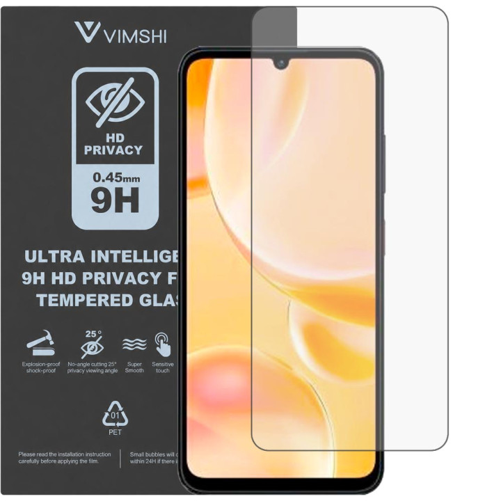 Протиударна захисна плівка антишпигун Vimshi Ultra 9H Privacy Flex для ZTE Blade A55