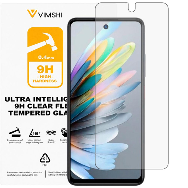 Противоударная защитная пленка Vimshi Ultra 9H Clear Flex для ZTE Blade A56