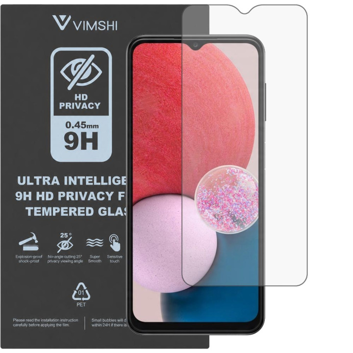 Противоударная защитная пленка антишпион Vimshi Ultra 9H Privacy Flex для Samsung Galaxy A13