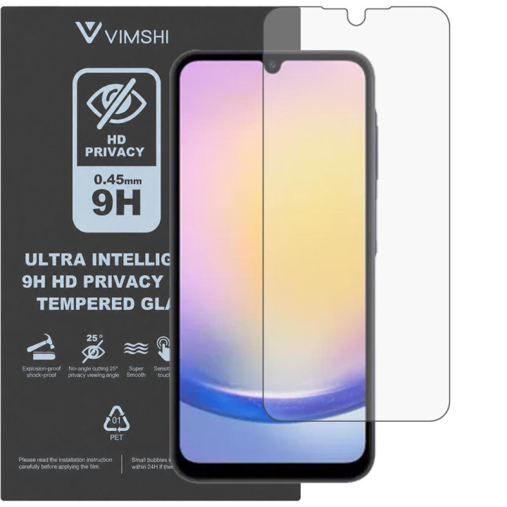 Противоударная защитная пленка антишпион Vimshi Ultra 9H Privacy Flex для Samsung Galaxy A25 5G