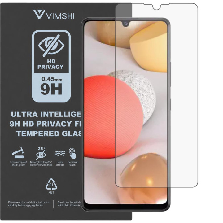 Противоударная защитная пленка антишпион Vimshi Ultra 9H Privacy Flex для Samsung Galaxy A42