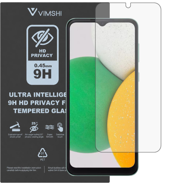 Противоударная защитная пленка антишпион Vimshi Ultra 9H Privacy Flex для Samsung Galaxy A03 Core