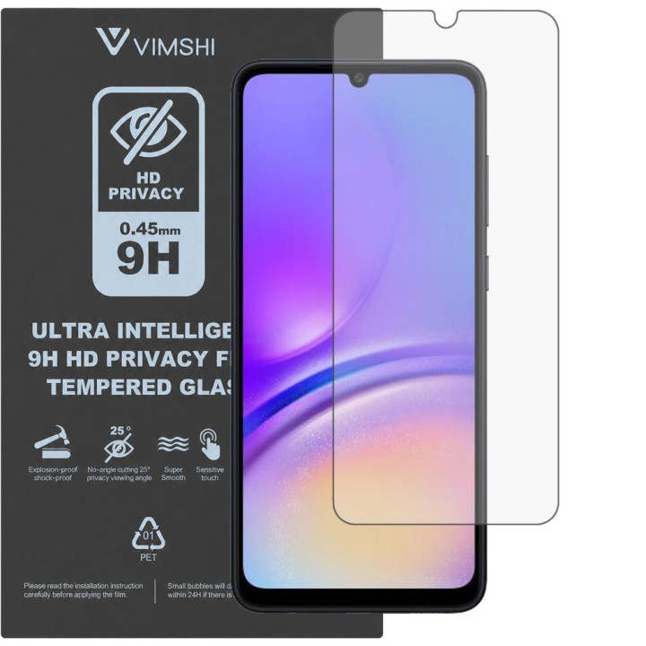 Противоударная защитная пленка антишпион Vimshi Ultra 9H Privacy Flex для Samsung Galaxy A05