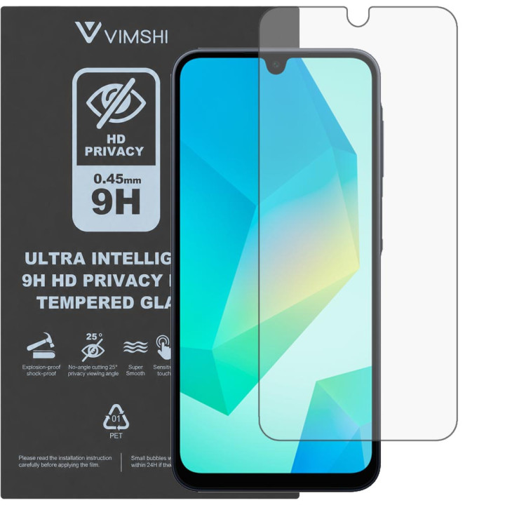 Противоударная защитная пленка антишпион Vimshi Ultra 9H Privacy Flex для Samsung Galaxy A16