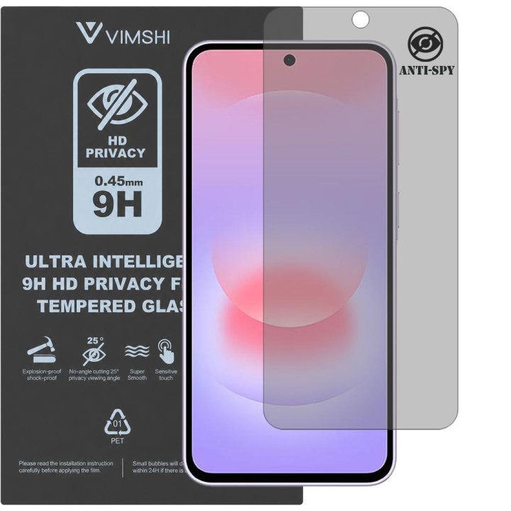 Протиударна захисна плівка антишпигун Vimshi Ultra 9H Privacy Flex для Samsung Galaxy A37 5G
