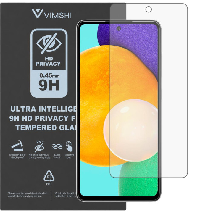 Противоударная защитная пленка антишпион Vimshi Ultra 9H Privacy Flex для Samsung Galaxy A52