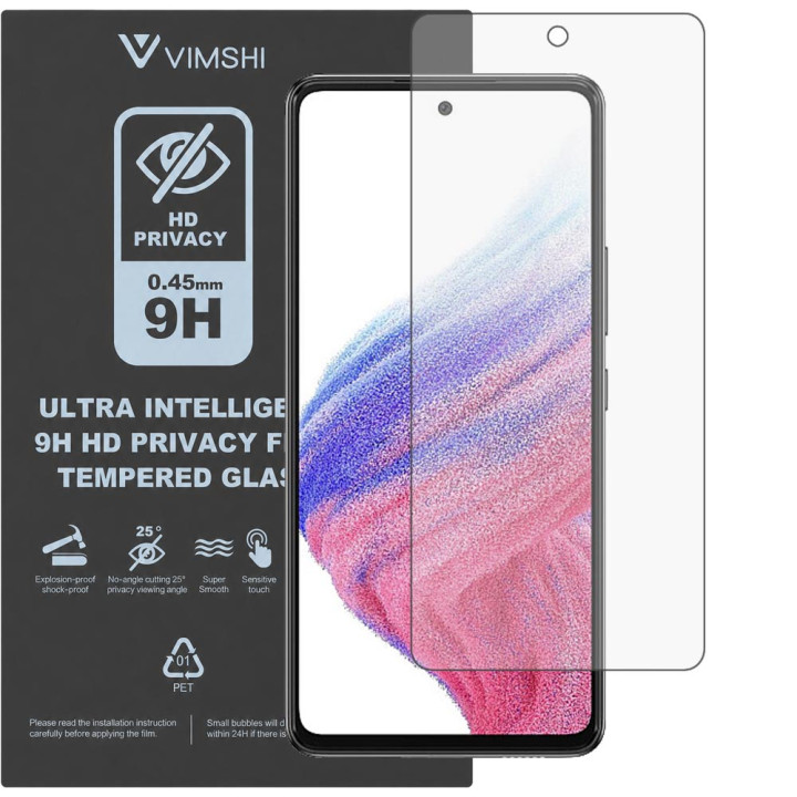 Противоударная защитная пленка антишпион Vimshi Ultra 9H Privacy Flex для Samsung Galaxy A53 5G