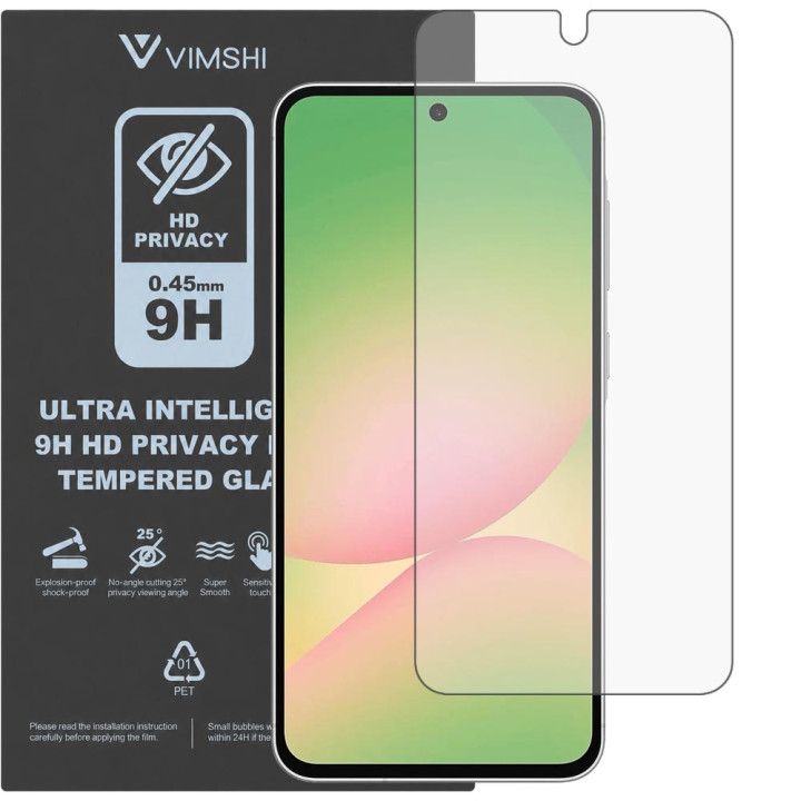 Противоударная защитная пленка антишпион Vimshi Ultra 9H Privacy Flex для Samsung Galaxy A56 5G
