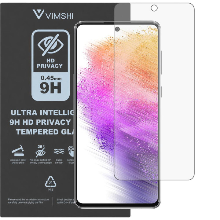 Противоударная защитная пленка антишпион Vimshi Ultra 9H Privacy Flex для Samsung Galaxy A73 5G